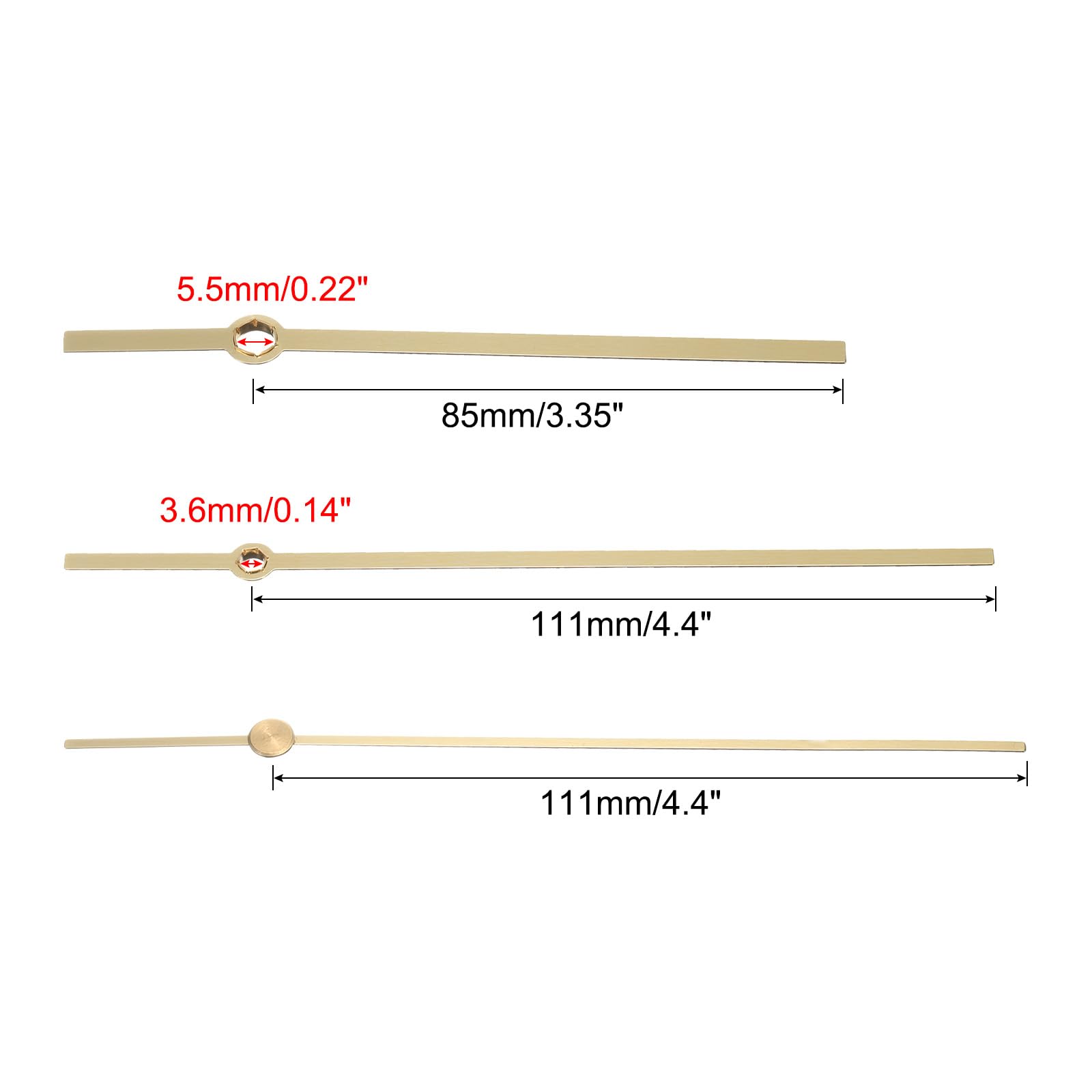 PATIKIL Replacement Clock Hands Kit - Image 2