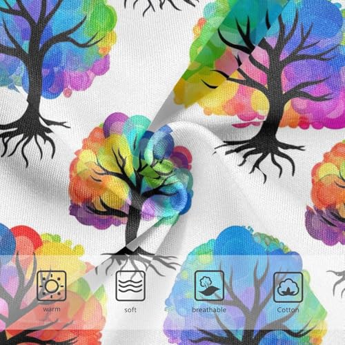 Joisal Art Trees White Cute Panties Girl Toddlers Underwear Floral Cotton Animals Briefs Underpants 2t3