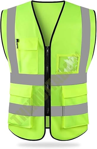 TheMujtaba Reflective Safety Vest for Women Men High Visibil...