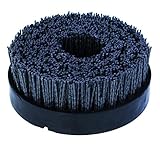 Cepillo corona nylon abrasivo, diam. 100, rosca M14, grano 80