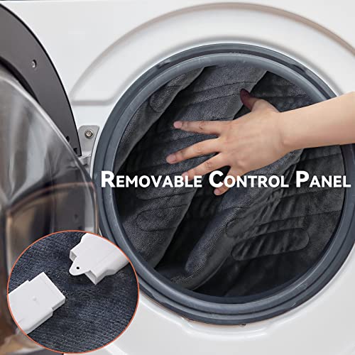 Roamfish Heated Blanket - Soft Flannel Sherpa Electric Blanket With 10 Heating Time Settings, 1-9Hrs Timer Auto Shut Off(50×60 Inches, Grey) #TOP7