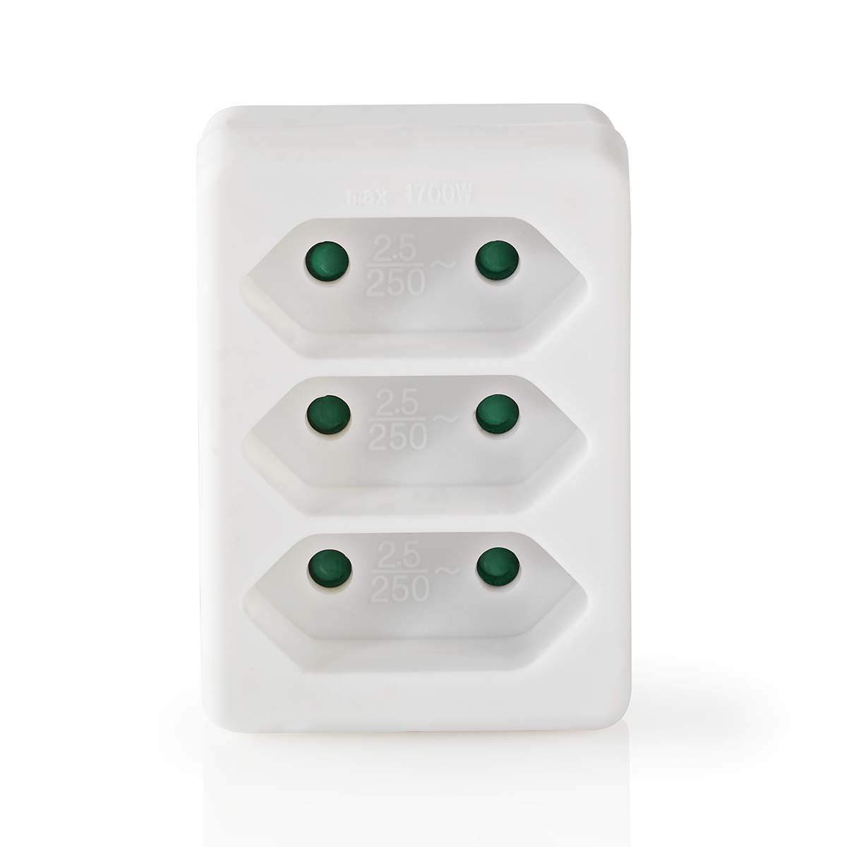 Nedis Power Socket Splitter 3 Sockets Schu Connector