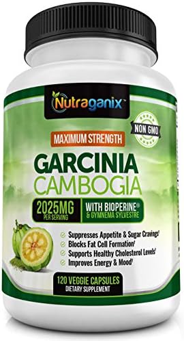 Maximum Strength Garcinia Cambogia Extract 2025mg, 120 Veggie Capsules, Natural Weight Loss, Powerful Appetite Suppression, Non-GMO, Gluten Free, Vegan Friendly