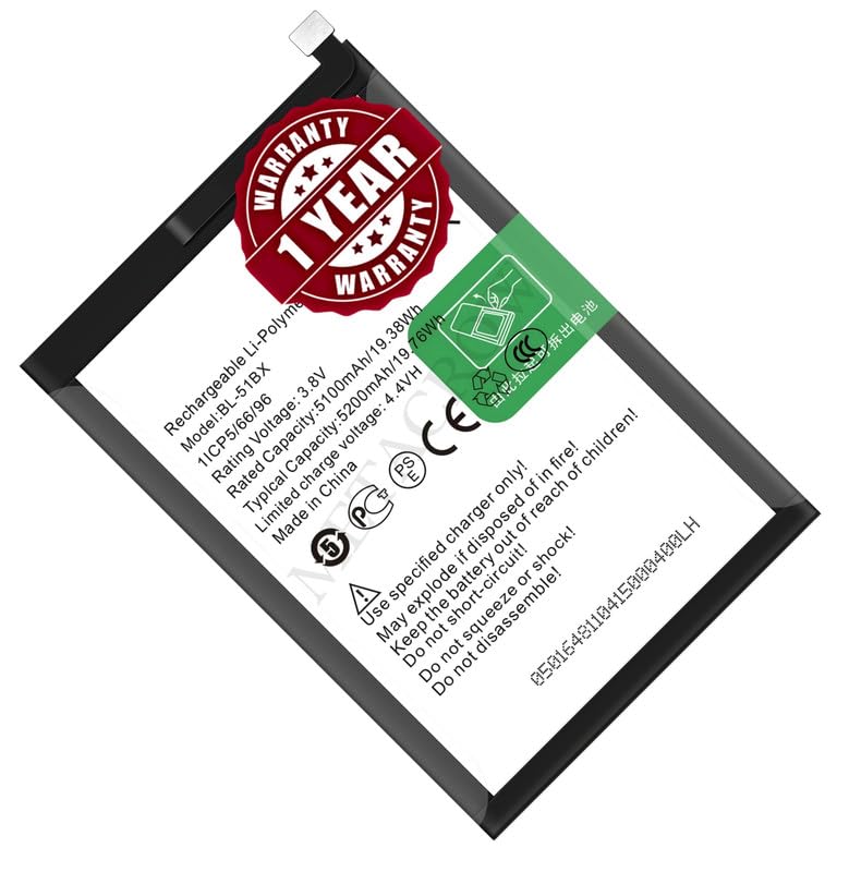 Image of Original BL-51BX Battery Compatible for Infinix Hot 10 (X682B, X682C, MZ-Infinix X682B, MZ-Infinix X682C) | Hot 11 (X662, X662B, X689F) - (5200mAh) - 1 Year Warranty JK1