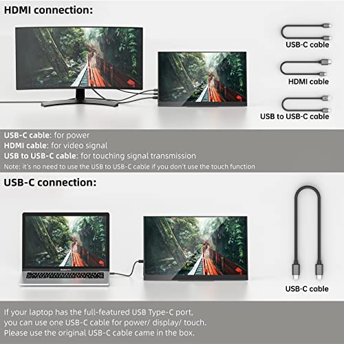 Oled Portable Monitor 4K Touchscreen 15.6 Inch Usb-C Uhd 3840X2160 Multi Touch Auto-Rotating Hdr Freesync Portable Display With Kickstand Dual Type-C Mini Hdmi For Laptop Pc Macbook Ps4 Xbox Switch #TOP6