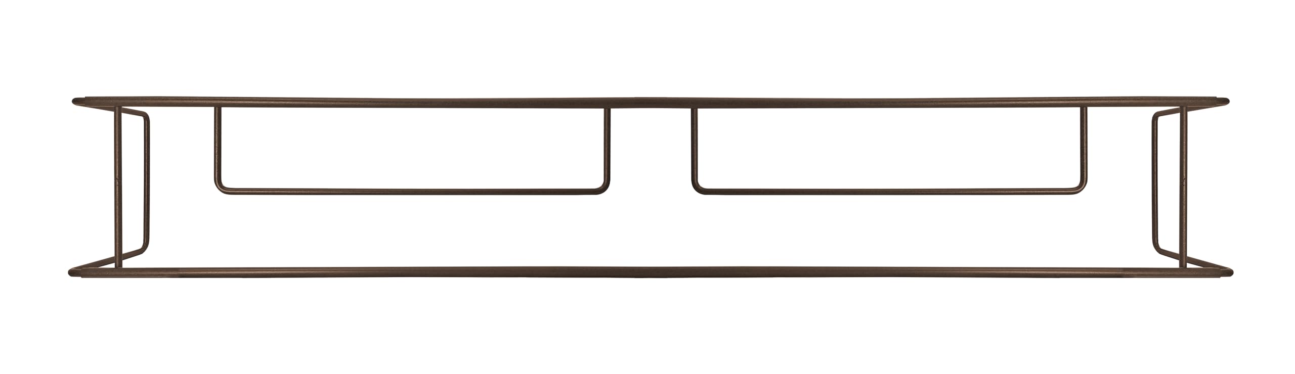 Balconcillo para Macetas, Portamacetas Ventana, Protector de macetas Ventana, Extensible 101-141 cm, Acero Lacado, Marrón Forja | Incluye Tornillería