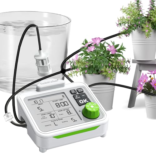 RAINPOINT Large Display Automatic Plant Waterer Indoor for Up to