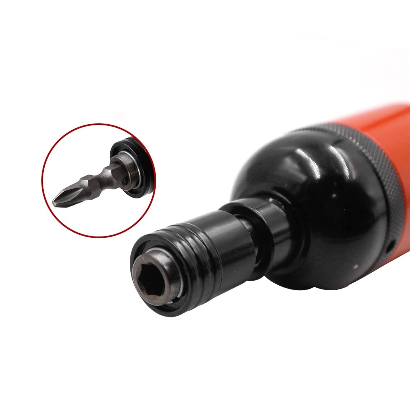 Drucklufthammer, Druckluftschrauber 1/4'' gerader Griff M5 Druckluftschrauber 50 Nm Industriewerkzeug
