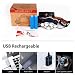 Linterna Frontal LED, Luz Frontal de USB Rechable 15000 lm Impermeable IPX4...