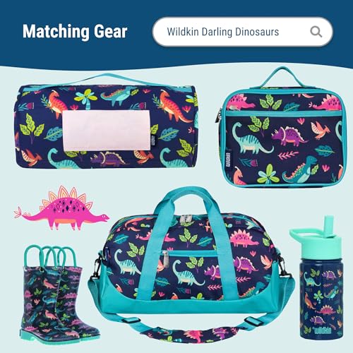 Image of Wildkin Kids 12-Inch Toddler Backpack - Lightweight School Bag for Daycare & Travel, Ages 3-7, Dino Pals, 12 Inch, Girls Backpack