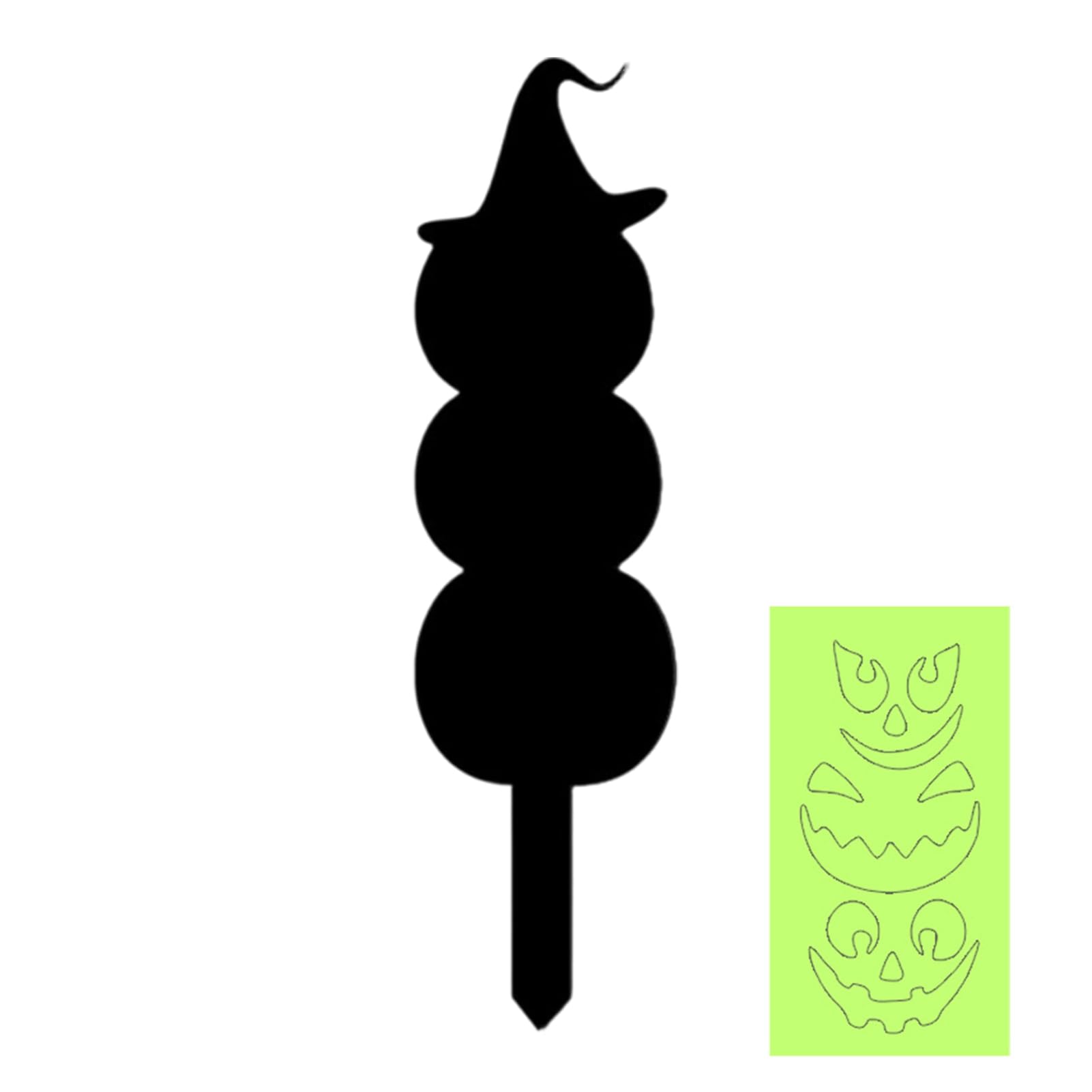 Halloween Ghost Garden Stake, Glow Spooky Yard Sign – Pumpkin Scarecrow Acrylic Decor for Lawn, Pathway, Front Yard A