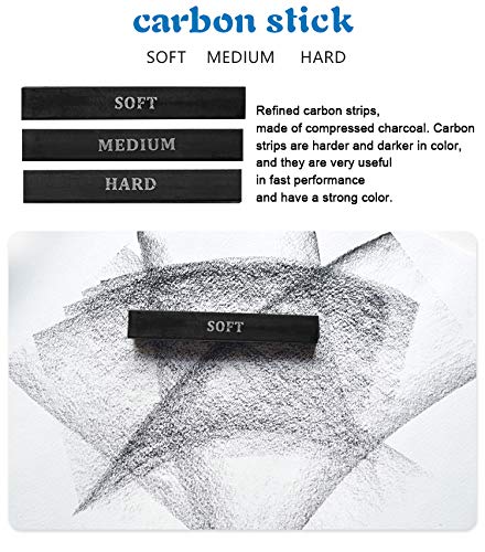 Image of Corslet 36 Pc Drawing Pencils Shading Pencils Set Drawing Kit Sketching Kit Sketch Pencil Set for Artists Charcoal Pencils for Artists Pencils for Artist Kit Graphite Pencil Set A5 Sketchbook 50 Sheet