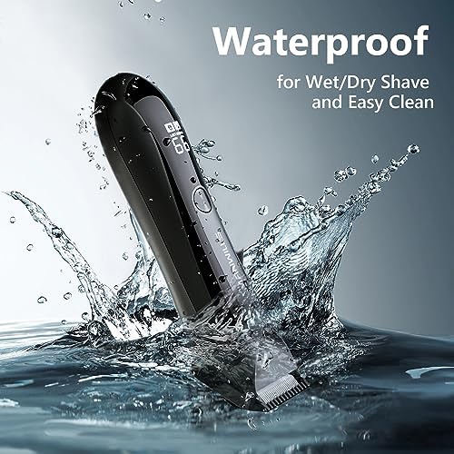 Image of Body Hair Trimmer Men - Ball Trimmer Men, 2 Replaceable Ceramic Blades, Waterproof Ball Shaver Men with Charging Dock, Rechargeable, 7000RPM Motor Body Groomer Men, Pubic Trimmer Men