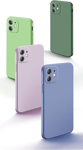 Miniatura 8 de Funda cuadrada de silicona líquida para Xiaomi Redmi Note 5 5A 6 7 8 8T 9 9S 9T 10 10S 10T Pro Max Soft Thin Candy Colors Cover Cover Púrpura, para