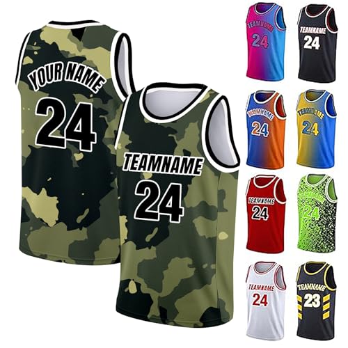 Custom Camouflage Basketball Jersey Practice Shirt