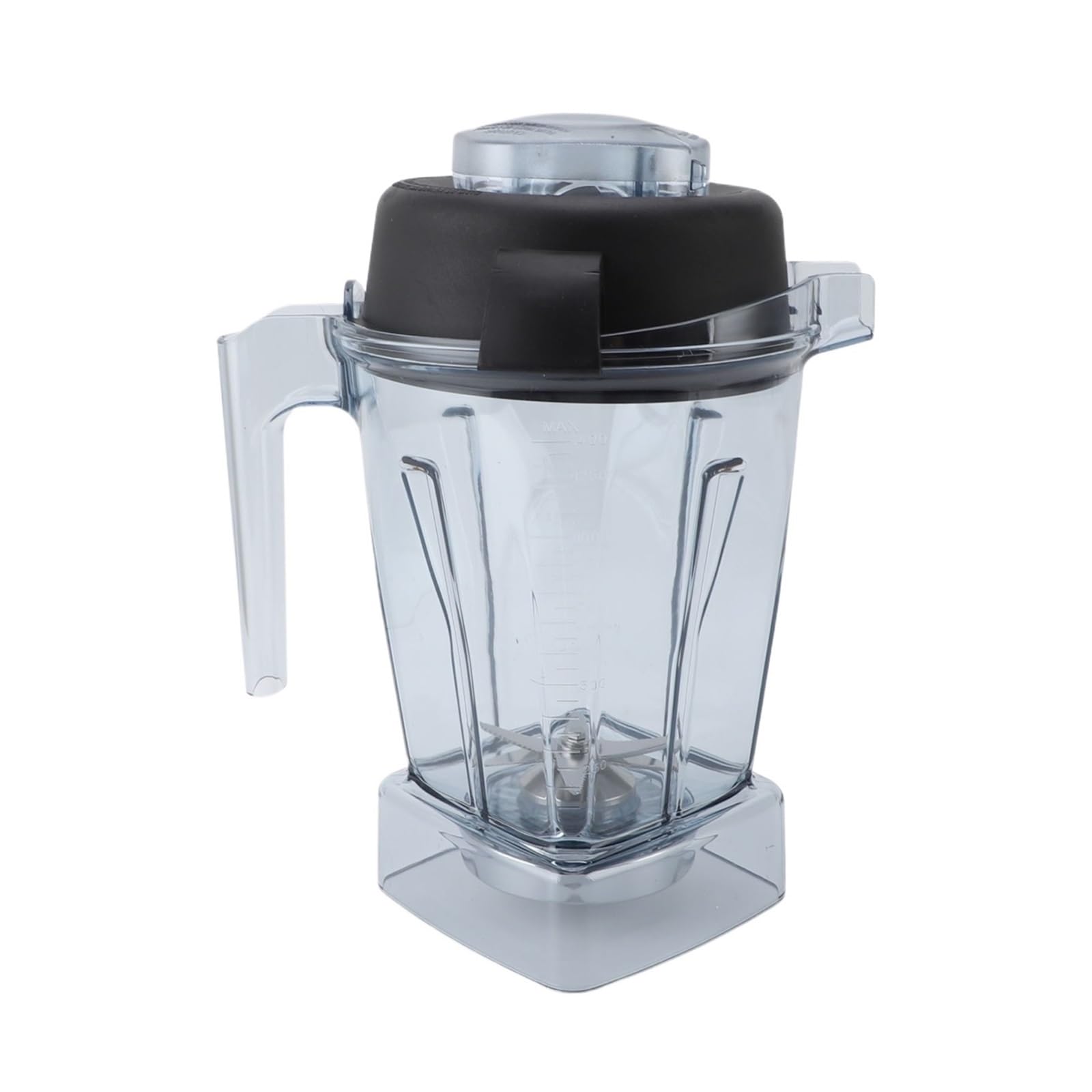Récipient de remplacement for mélangeur, pichet scellé transparent en caoutchouc ABS de 48oz avec lame et couvercle en acier inoxydable