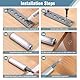 Taoduod 6 Stück Drucktüröffner Push to Open Türöffner Push to Open Magnet Schranktür Edelstahl Softclose Türdämpfer Magnetischer Schrank Türöffner Stoßdämpfer Schublade Druckschnapper Öffner Druck