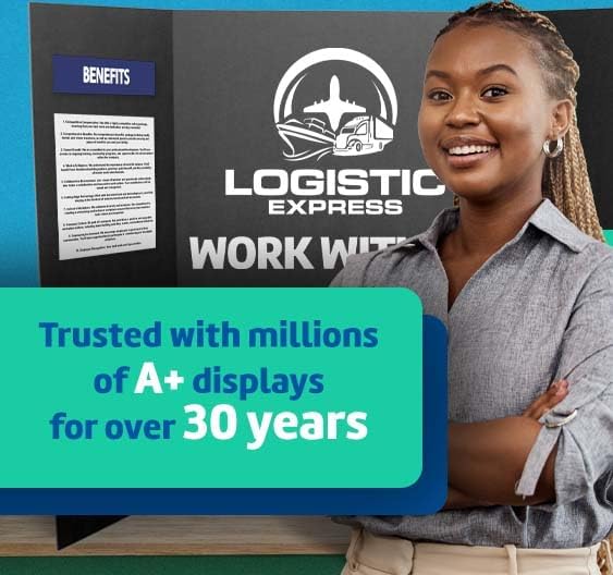 Condition photo showing New/Like New for flipside products 36” x 48” foam project boards for presentations, science fair, school projects, event displays and trifold picture board - total black - 1 pack