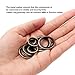150Pcs Metal Bonded Seal Washer Assortment Kit Bonded Washer 8 Sizes M6, M8, M10, M12, M14, M16, M18, M20