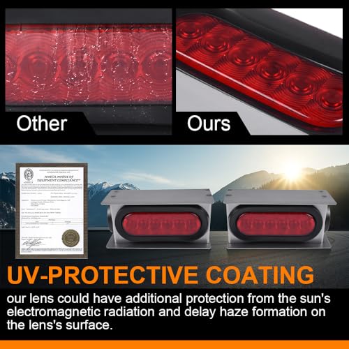 image for G-PLUS LED Trailer Steel Box Kit Rear Lights,Compatible With Trailer/T