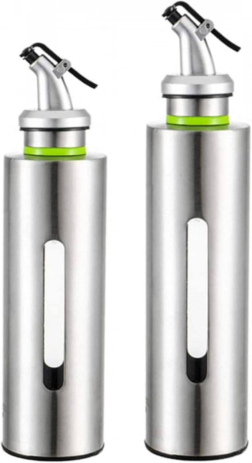 AEDNX Stainless Steel Olive Oil Dispenser Bottle Pouring Spout Dispenser Bottle Leak Proof Kitchen Vinegar 150ml/250ml
