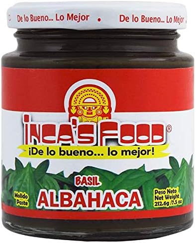 Basil Paste 7.5 oz (213 g) - Inca's Food ALBAHACA PASTA