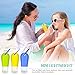 Gifort 6 Piezas Botellas de Viaje Portatiles 60ml, Botellas de Silicona Rellenables,...
