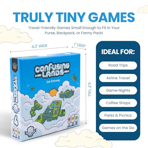 Confusing Lands juego de mesa compacto para 1-2 jugadores miniatura 4