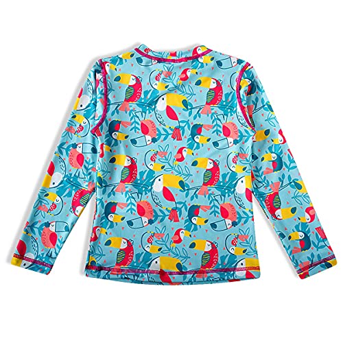 Camiseta Praia Manga Longa Tucano Elastano,Tip Top,Toddler Menina,Azul,3T