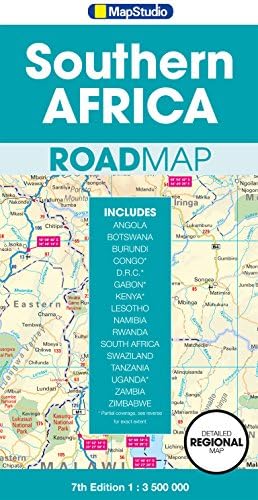 Southern Africa Road Map 1:3.5M MapStudio Map – January 1, 2016