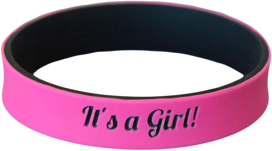 Reminderband - Custom Dual Layer 100% Silicone Wristband - Personalized Silicone Rubber Bracelet - Customized For Promotions, Events, Gifts, Support, Causes, Fundraisers, Awareness - Men, Women, Kids