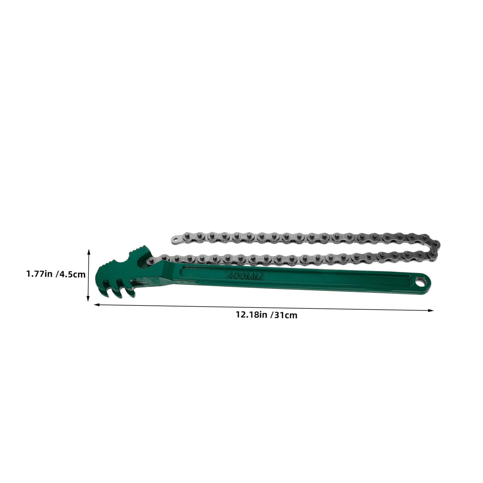 Cabilock Llave de Cadena para Filtro de Aceite 2 Piezas Acero al Carbono | Trinquete de Alta Resistencia, Verde, para Filtro de Combustible y Carcasa de Agua