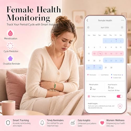 Image of 2-in-1 Crystal-Inlaid Smart Bracelet for Women, Jewelry Fitness Tracker with Heart Rate, Sleep & Cycle Tracking, IP68 Waterproof, Interchangeable Bands (Gold Emerald-1)