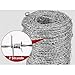 Barbed Wire, 4 Point Barbed Wire Fencing, Hot-Dip Galvanized Razor Wire, Real Barb Wire Roll, Barbwire, for Fence, Baseball Bat, Bird Feeder, Garden & Crafts, Various Specifications(2.5mm-100m)