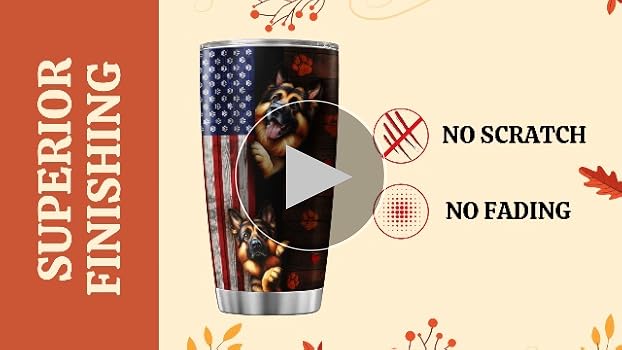 ★ GLOWNY★ DOGGIE LOVER CASE GY24BPA001 Amazon.com: Best Handle, Dog Mom Gifts, Tumbler 20 Oz With