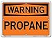 Vestil SI-W-33-A-AL-063 Sign-Warning-33 10.5X7.5 Aluminum .063, Propane