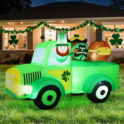 Lewondr 7.87FT St Patricks Day Inflatable Outdoor Decoration