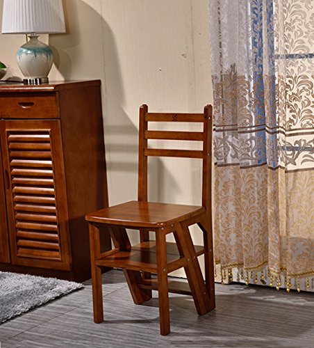 Chaise Échelle Pliante Assemblage en Bois Massif Qualité Supérieure