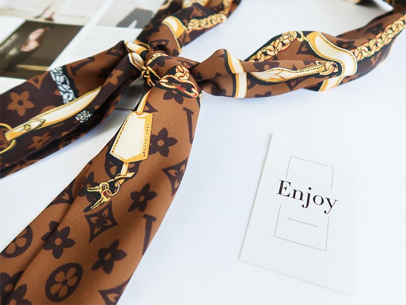 Image of CorssKulture Lightweight Satin Ribbon Scarf for Women's 150 x 15 cm | Silky Soft Scarf Perfect for Gifting