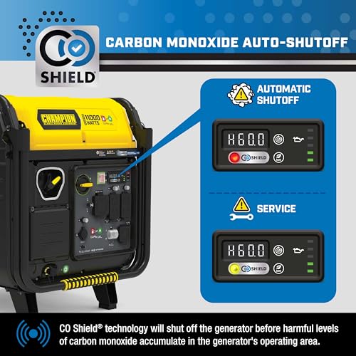Image of Champion 11,000-Watt Electric Start Dual Fuel Portable Inverter Generator