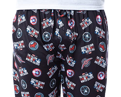 Marvel Mens' The Falcon and the Winter Soldier Tossed Print Pajama Pants3