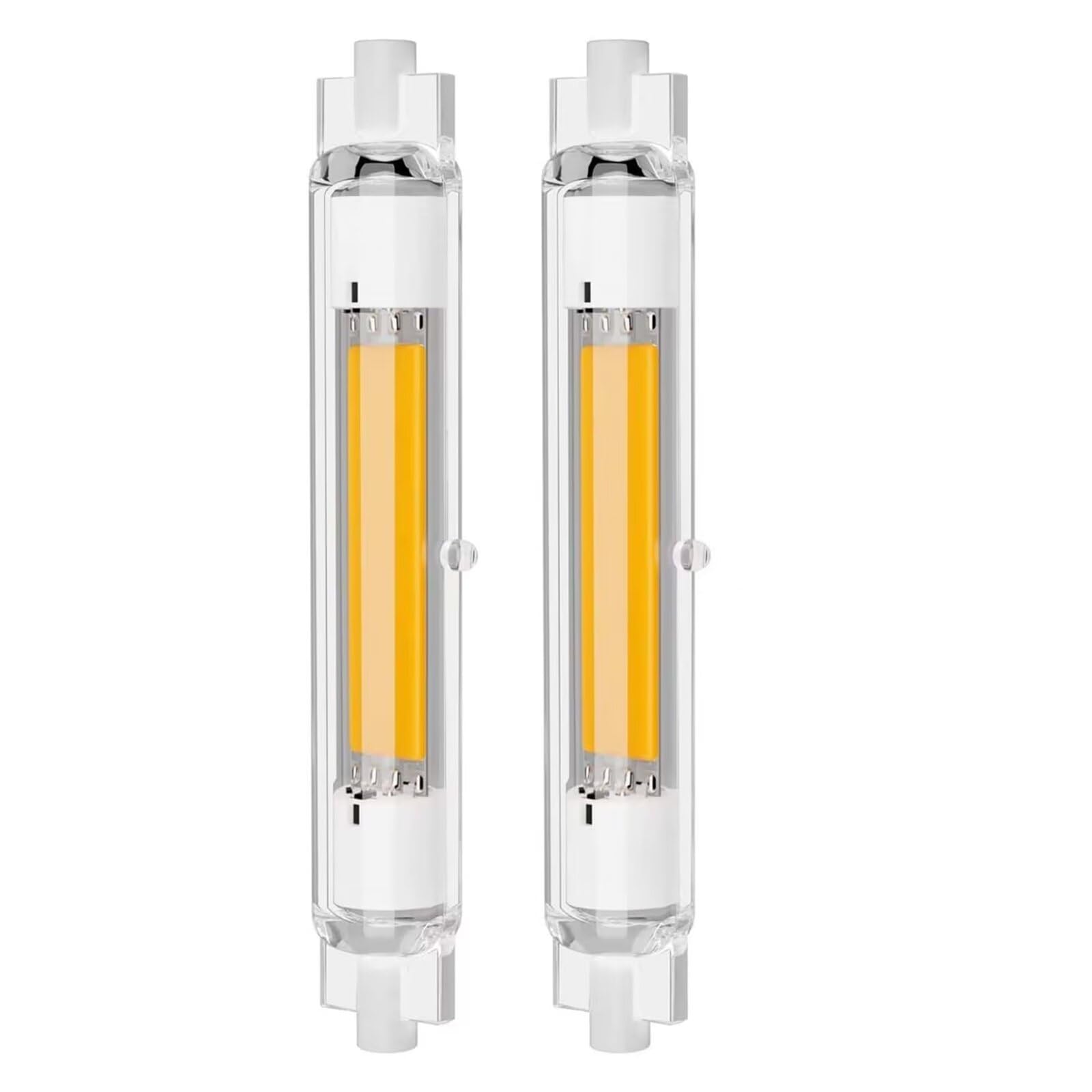 Fecifte R7S LED 118mm Dimmable 30w Bulb - Cool White 6000K, 3000LM - Linear Light Bulb Double Ended Reflector Light Replacement 100W 200w Halogen, 360° Light Angle, No Flick, 2Pack