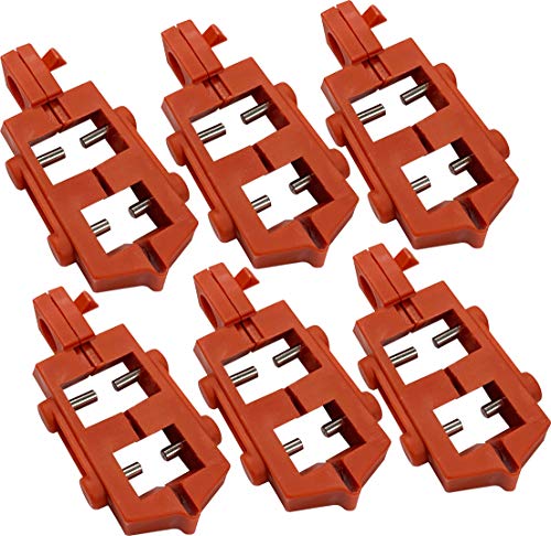 Brady 65688 120V Snap-On Breaker Lockout (Pack Of 6),Red