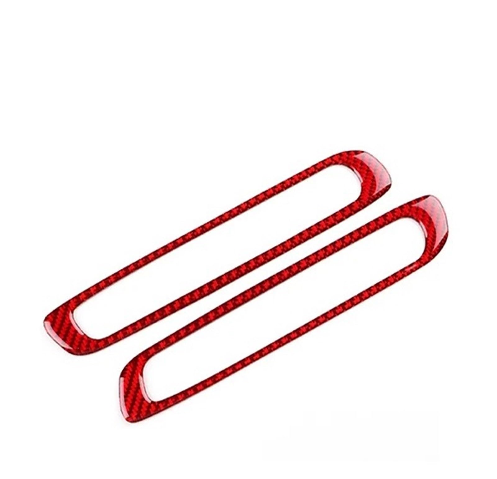 Car Interior Moulding Trim for Mazda 3 for Axela 2019 2020 2021 2022-2025 LHD RHD Car A-Pillar Air Outlet Real Soft Carbon Fiber Sticker Interior Accessories(Red Carbon)