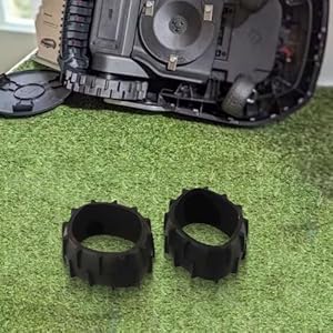 URPIZY Anti-Pulley f¨¹r Rasenm?her-Roboter ¨C Gummi-Anti-Rutschpulley f¨¹r Dreame A1, 110 ¡Á 40 mm, schwarz, 1/2/4 St¨¹ck
