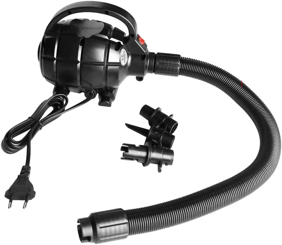 Domary Elektryczna Pompa Powietrza Inflator o Mocy 600 W z 3 Dyszami do Pontonu Mata Gimnastyczna na Materac Dmuchany Balon