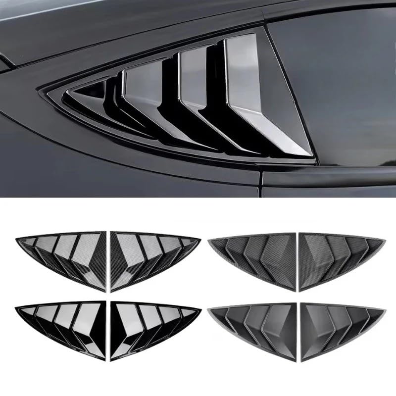 Cache-perceuse de custode arrière Tesla Model Y en fini carbone brillant - 3