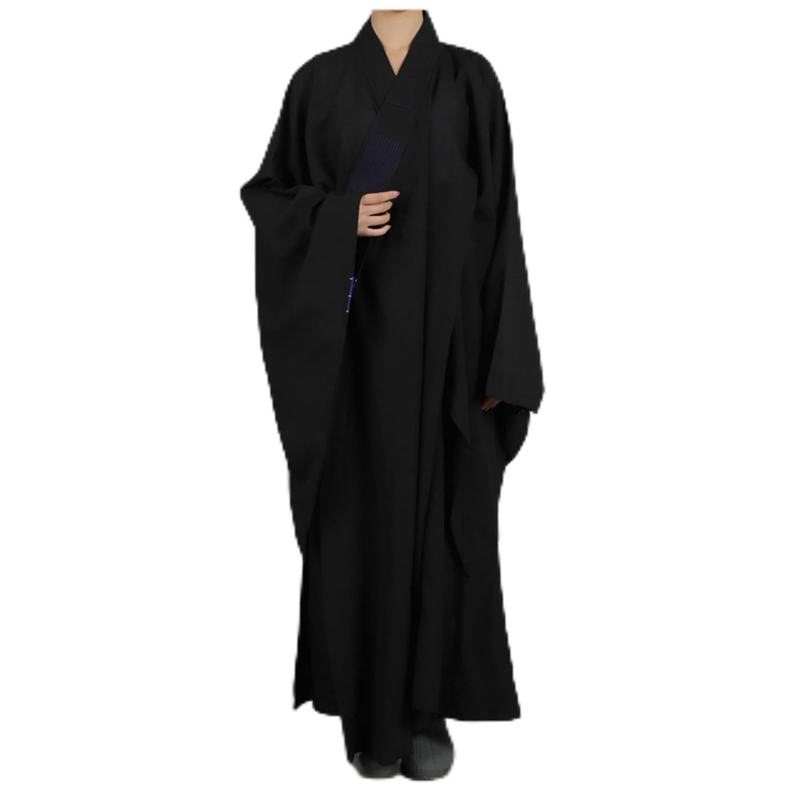 Shaolin-Tempel-Kostüm, Zen-buddhistische Robe, buddhistischer Mönch for Erwachsene und Männer, Meditationskleid