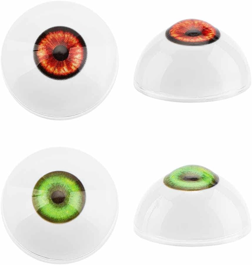 PH PandaHall 2 Pair Realistic Eyes Big Eyeballs Human Eyes Large Acrylic Eyeballs for Halloween Party Decor Sculptures Props