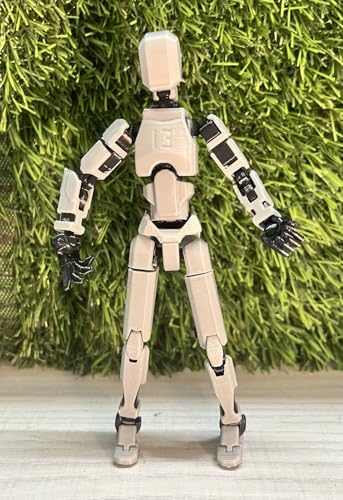 Image of DIY Dummy-13 Action Figure Robot | Fully Articulated Action Figure Toy | 3D Printed (5.4inches) (Gray-Black)